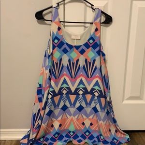 colorful aztec dress